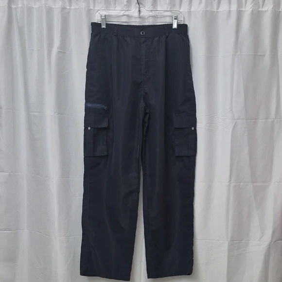 Men's Dark Blue Cargo Pants - Picture 1 of 6